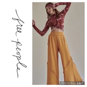 Free People Movement Free Spirit Wide Leg Sweatpants Sz Large MSRP$108